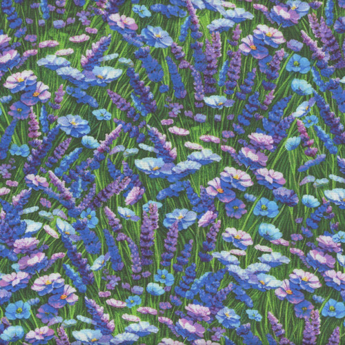 Timeless Treasures Fabrics Forest Bloom Lavender Lavender & Flowers