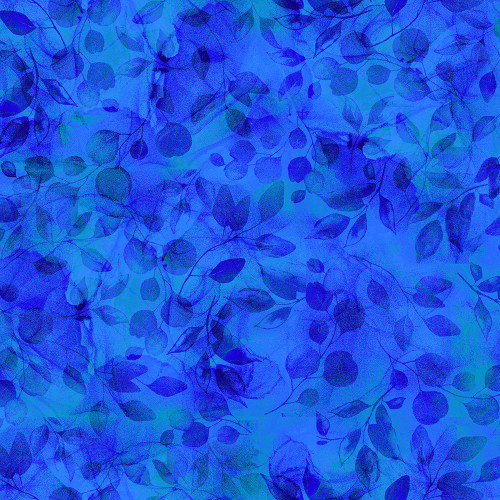 Timeless Treasures Fabrics Bellagio by Chong A Hwang Royal Leaves