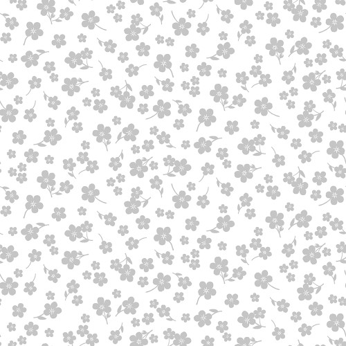 Timeless Treasures Fabrics Whiteout White Tossed Geranium Flowers