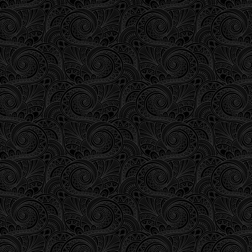 Timeless Treasures Fabrics Blackout Black Geo Swirls