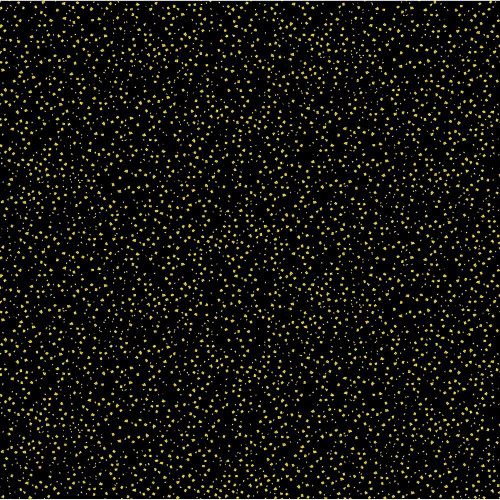 Timeless Treasures Fabrics Lotus Garden by Chong A Hwang Black Metallic Confetti, black fabric with gold metallic confetti dots.