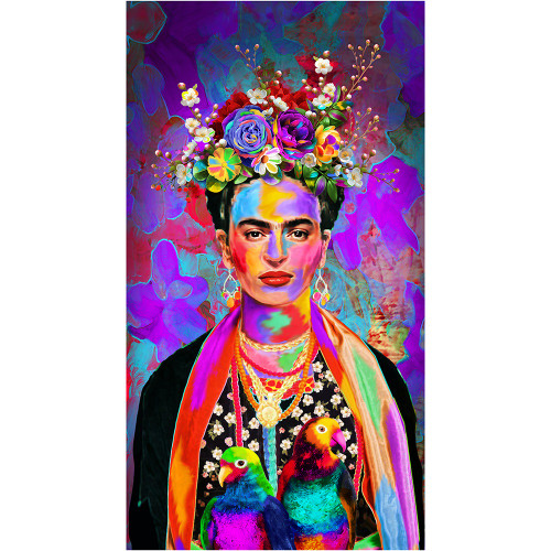 Timeless Treasures Fabrics Stroke of Genius Multi Artist Portrait Panel 24 X 44