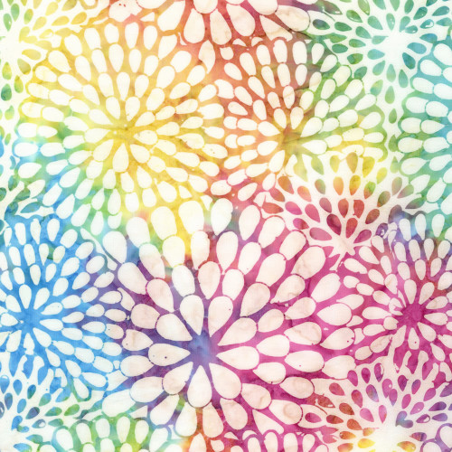 Timeless Treasures Fabrics Tonga Batiks Happy Cheer Dahlias