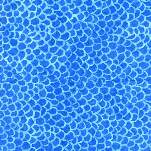 Timeless Treasures Fabrics Tonga Batiks Happy Blue Fish Scales