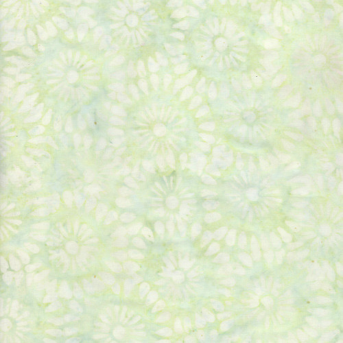 Timeless Treasures Fabrics Tonga Batiks Wallflowers Mint Daisies