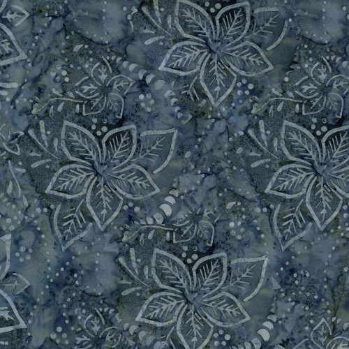 Timeless Treasures Fabrics Tonga Batiks Valley Blossom Tide Hibiscus