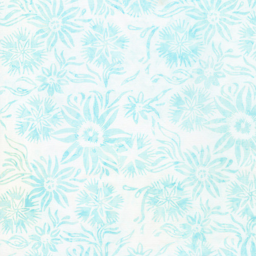 Timeless Treasures Fabrics Tonga Batiks Wallflowers Ice Star Floral