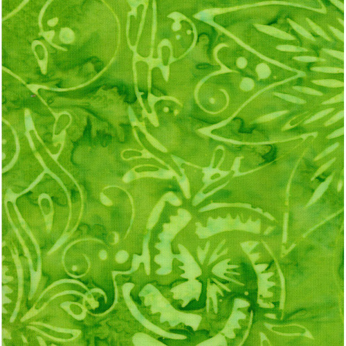 Timeless Treasures Fabrics Tonga Batiks Valley Blossom Apple Midnight Florals