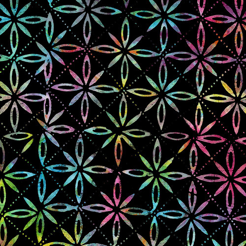 Timeless Treasures Fabrics 108 Inch Wide Quilt Back Multi Starflowers & Dots