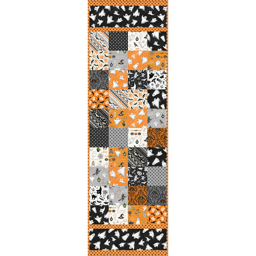 Wilmington Prints Midnight Haunting End to End Halloween Table Runner Quilt Kit