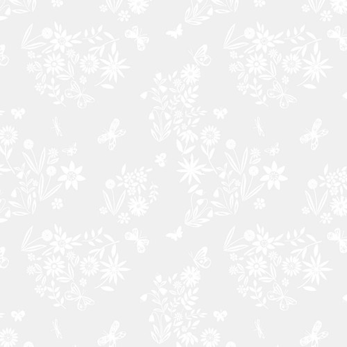 Dear Stella Designs Monochrome White on White In Bloom
