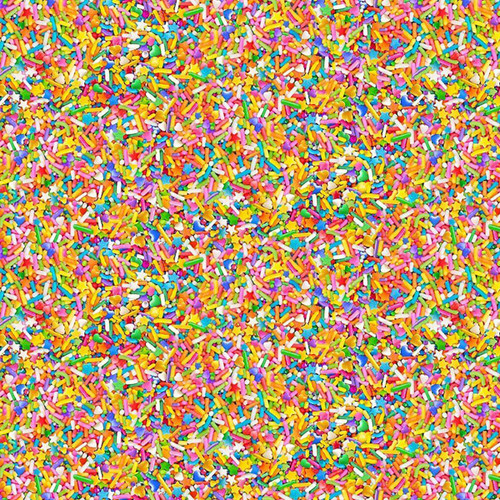 Timeless Treasures Fabrics The Sweet Life Multi Rainbow Sprinkles
