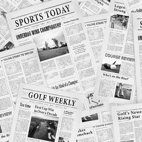 Timeless Treasures Fabrics Par For The Course News Golf Newspaper