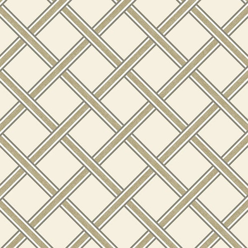 Free Spirit Fabrics William Morris Merton Taupe Gilt Trellis