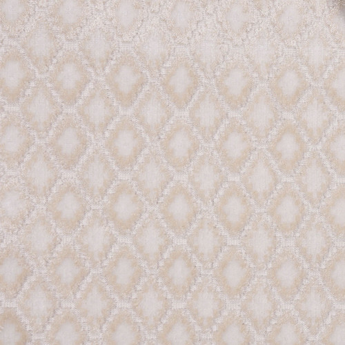 Hamilton Fabrics Mozart Oyster One Inch Diamond Velvet Cream