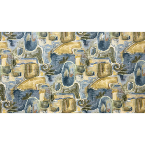 Hamilton Fabrics Briggs Azul Contemporary Brush Texture Blue Brown Green