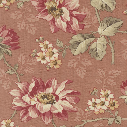 Moda Fabrics Joie De Vivre French General Clay Pink Angelique Florals