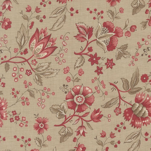 Moda Fabrics Joie De Vivre French General Roche Grey Rural Jardin Florals