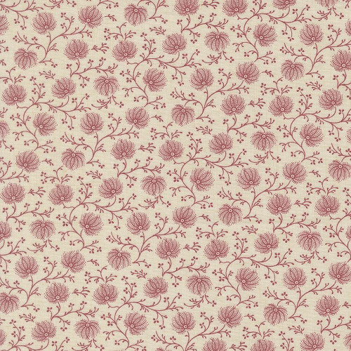 Moda Fabrics Joie De Vivre French General Pearl Red Campanule