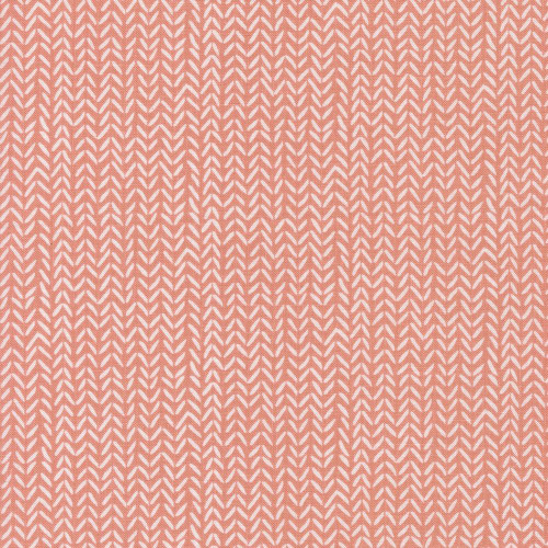 Moda Fabrics Lucky Sweetwater Flower Pink Stroll, pink fabric featuring a white floral and geometric pattern.