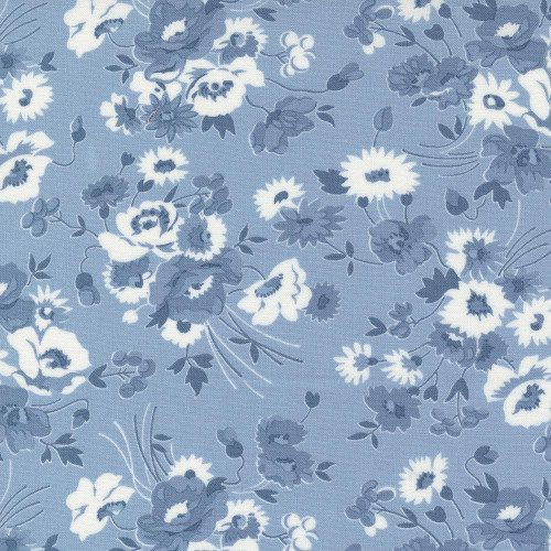 Moda Fabrics Nantucket Summer Camille Roskelley Light Blue Blue Somerset Floral