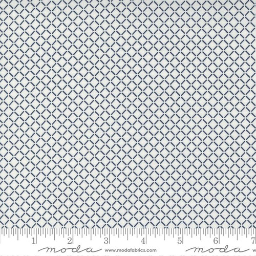 Moda Fabrics Nantucket Summer Camille Roskelley Cream Blue White Sail Check