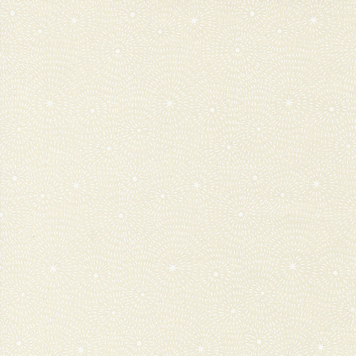 Moda Fabrics Night Owl Gingiber Cloud White on White Starry Night