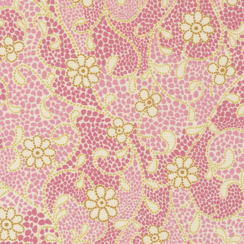 Moda Fabrics Parlor Crystal Manning Pink Good Vibes Only Cream
