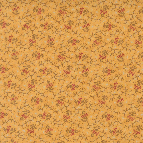 Moda Fabrics Wild Orchid Blackbird Designs Lady Slipper Misty Dream Gold