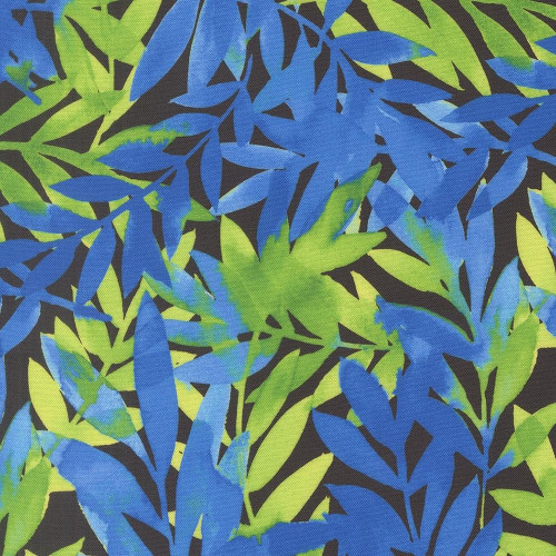 Moda Fabrics Radiant Amarilys Henderson Leaf Watercolor Midnight Blue