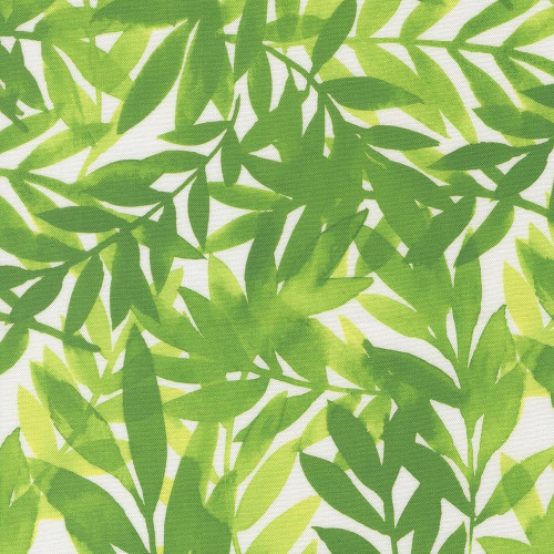 Moda Fabrics Radiant Amarilys Henderson Leaf Watercolor Grass Green