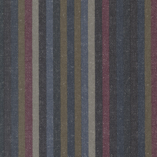Moda Fabrics Prairie Gatherings Flannels Primitive Gatherings Lumberjack Stripe Brown Brown