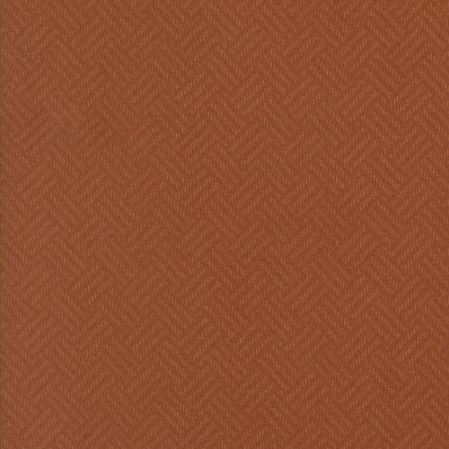 Moda Fabrics Prairie Gatherings Flannels Primitive Gatherings Basket Weave Rust Rust