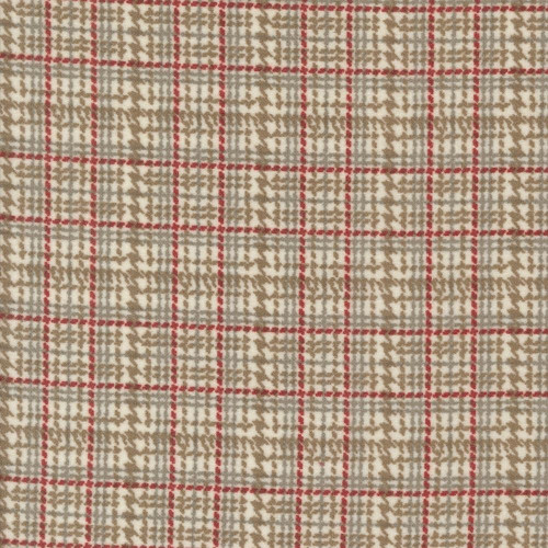 Moda Fabrics Prairie Gatherings Flannels Primitive Gatherings Mini Plaid Porcelain