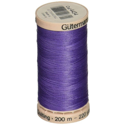 Gutermann Thread Cotton Hand Quilting Violet 40 Weight 220 Yard Spool