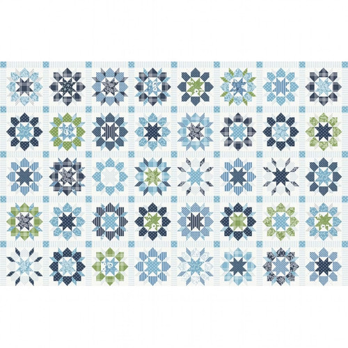 Moda Fabrics Nantucket Summer Cuddle Cloth Minky Multi Patchwork Panel