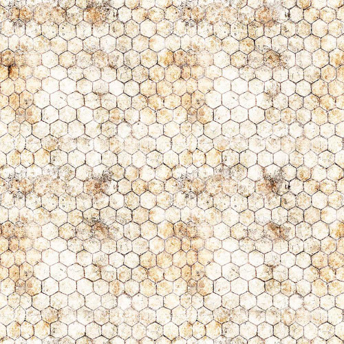 Quilting Treasures Dan Morris Earthly Delights 108 Inch Wide Quilt Backing Cream Black Chicken Wire, fabric with a honeycomb pattern in cream and black colors.