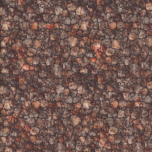 Quilting Treasures Dan Morris Earthly Delights Brown Stone Wall