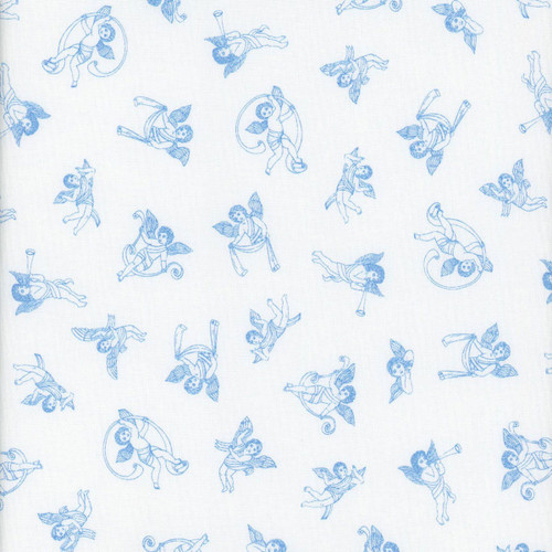 Windham Fabrics Celestine Angelic Toile Cloud Blue