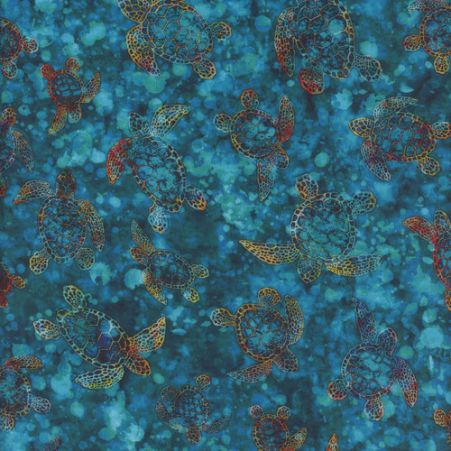 Quilting Treasures Dan Morris Oceana Turquoise Sea Turtles