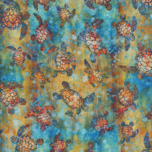 Quilting Treasures Dan Morris Oceana Multi Sea Turtles