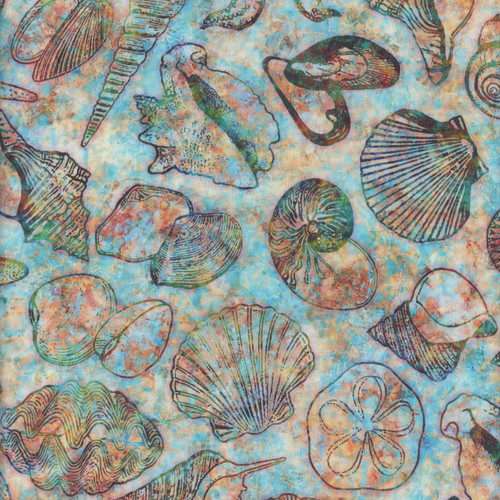 Quilting Treasures Dan Morris Oceana Multi Seashells