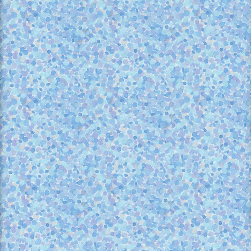 Quilting Treasures Fabrics Jungle Friends Jim Ishikawa Blue Circles Dots Blooms