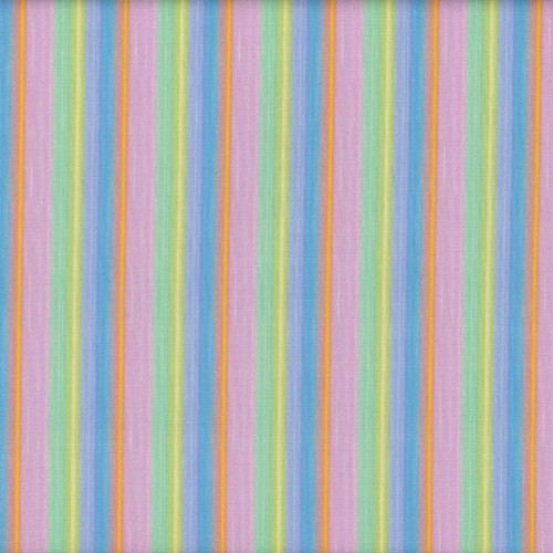Quilting Treasures Fabrics Jungle Friends Jim Ishikawa Pink Green Blue Rainbow Stripe