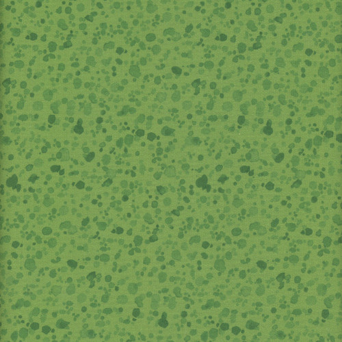 Quilting Treasures Fabrics Healing Garden Jane Maday Green Paint Splash Dots