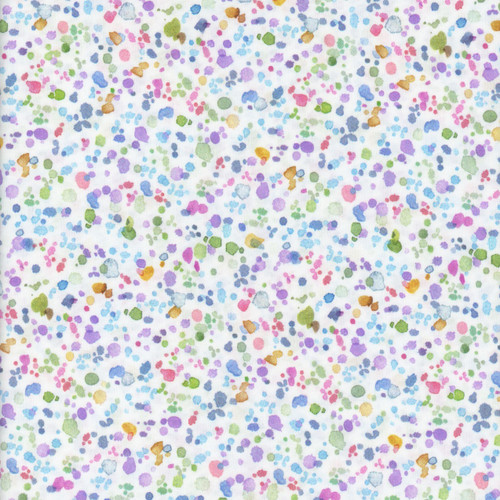 Quilting Treasures Fabrics Healing Garden Jane Maday Purple Green Pink Paint Splash Dots