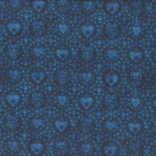 Quilting Treasures Fabrics QT Cuties 2 Dan Morris Red Heart Bandana