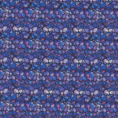 Quilting Treasures Fabrics Solstice Dan Morris Purple Kaleidoscope Circles