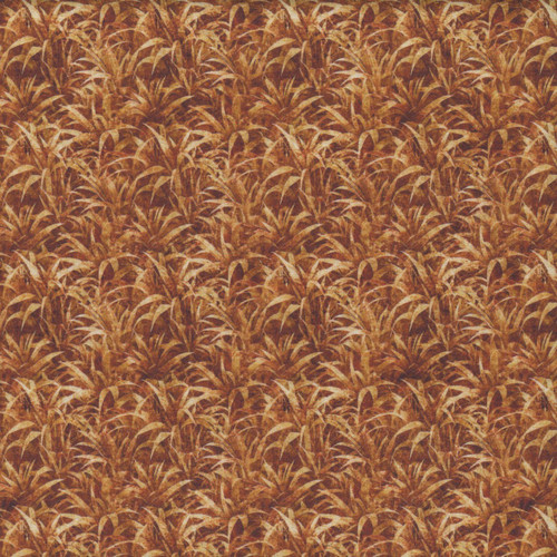 Quilting Treasures Fabrics Earthly Delights Dan Morris Cinnamon Brown Gold Tall Grasses