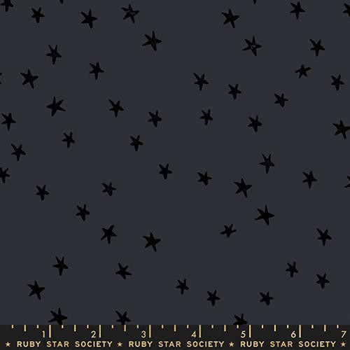 Moda Fabrics Starry Ruby Star Society Charcoal Grey